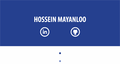 Desktop Screenshot of hosseinmayanloo.com