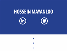 Tablet Screenshot of hosseinmayanloo.com